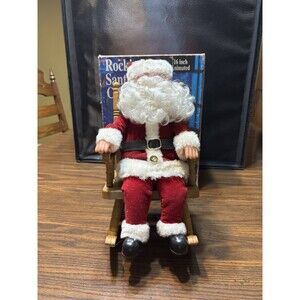 VTG Gemmy Rocking Santa Claus Animated Christmas Movement Motionette 16"  1991